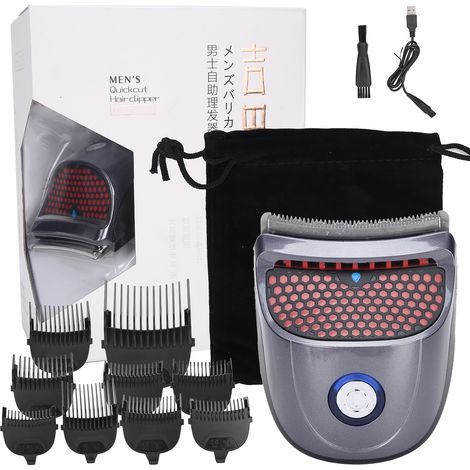 Kit de tonte homme étanche coupe-cheveux électrique professionnel machine à couper cheveux rechargeable USB tondeuse sans fil (1/5)