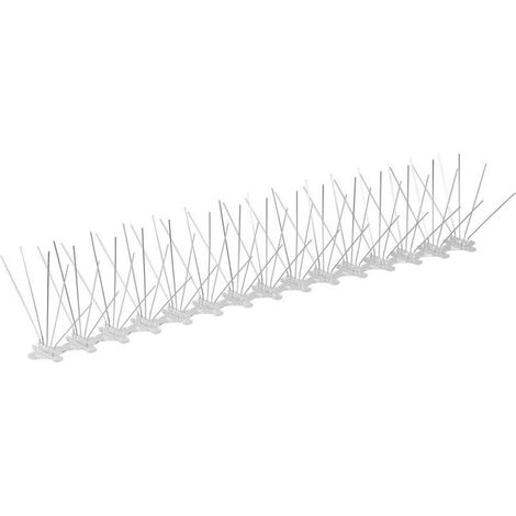 Vogelabwehrspikes Strend Pro, 75 Spikes, L-60 cm, PC UV, gegen Vögel, PC-Basis