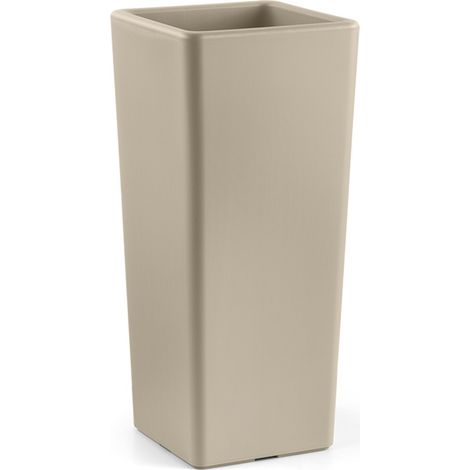 Vaso Clou Quadrato con cache-pot 65 cm - Greige