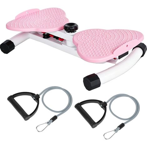 Giro de cintura, diseño de doble pedal, capacidad de peso máximo de 300 libras, rosa (1/2)