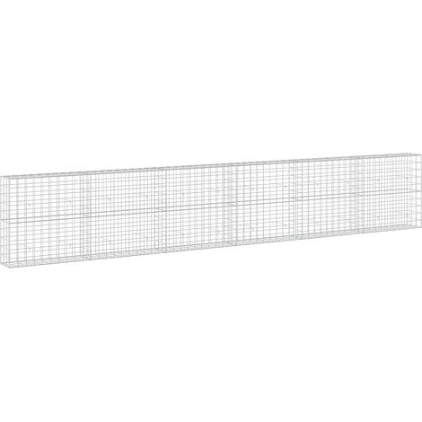 Gabion avec fil de 5 mm et maille de 10x10 cm 600x30x100 cm vidaXL (1/5)