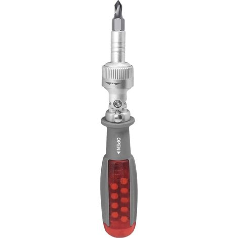 Ensemble de tournevis à cliquet Ergonomique multi-angle Kit de tournevis à cliquet pour automobile, meubles, industrie, maison, plomberie, construction, atelier, réparation de (1/5)