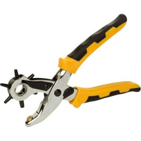Pince à perforer - Toolland HP18 - Acier - 4,5 mm - Noir-Jaune - 21 cm (1/2)