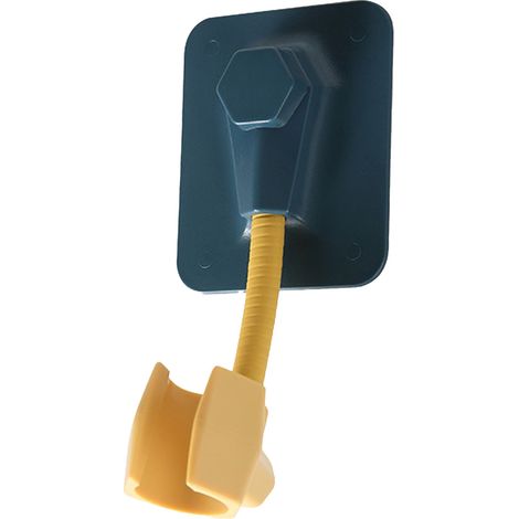 Support universel pour pommeau de douche, rotation à 360°, réglable, flexible, adhésif puissant et étanche. (1/5)