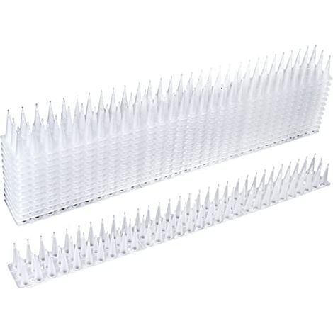 12 Pièces Pic Anti Pigeon, Anti Pigeons pour Balcon Kit, Repulsif Oiseaux Pigeon Pic Anti Chat, pour Moineaux Corneilles Chat, avec Bande Répulsive Anti Oiseaux (1/5)