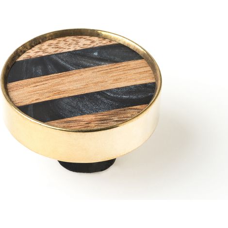 Pomo para Mueble  Estilo Decorativo  Fabricado en Resina - Latón  Acabado en Multicolor  Medidas 404021 mm  Sistema de Fijación Atornillado  Incluye Tornillos M4  1 Unidad -