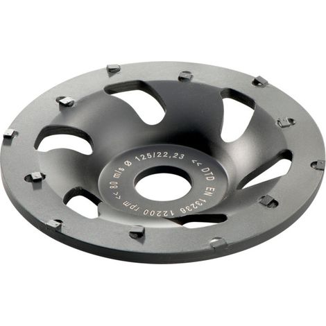 Metabo – Meule à touret 62820800 – Diamètre 125 mm – Alésage 22.23 mm – Segments DPC pour meulage rapide – Vitesse 80 m/sec - 628208000