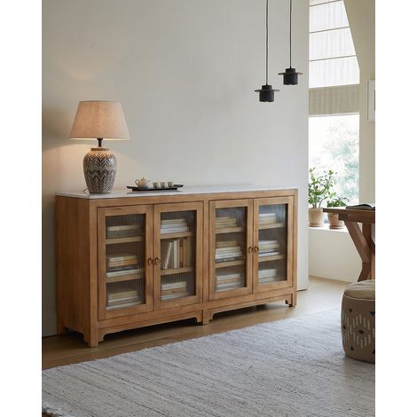 Noé - Buffet 4 portes en bois de manguier 180 cm (1/5)