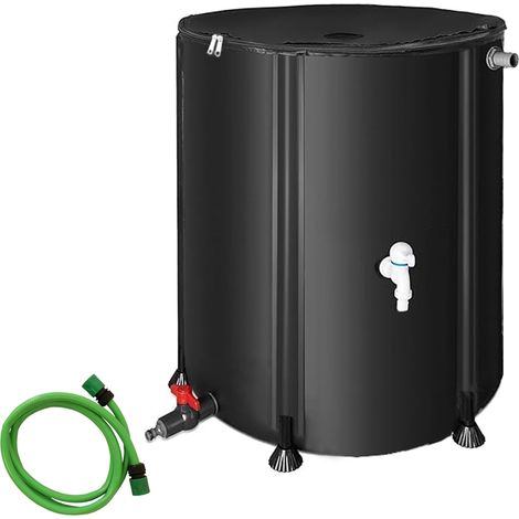 Regentonne 100L faltbar Regenwassertonne Regenfass Wassertank Regenwassertank Gartenbewässerung