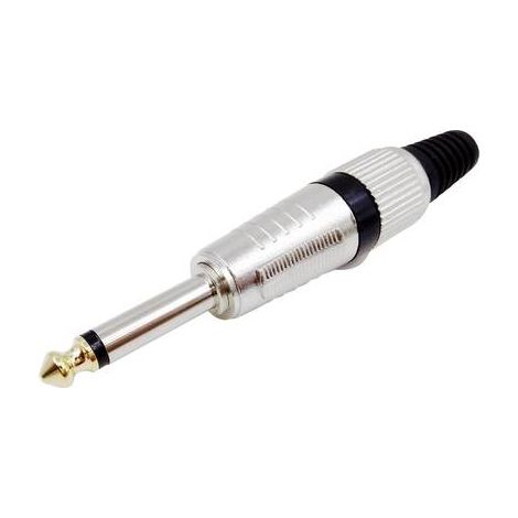 Jack 6.35 mm mâle, droit TRU COMPONENTS 1408826 Nombre de pôles: 2 mono argent 1 pc(s) S836191 (1/2)