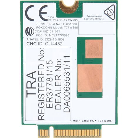 Carte réseau 4G LTE FDD 150Mbps NGFF T77W595 pour HP EliteBook 840 G3, module cellulaire (1/5)