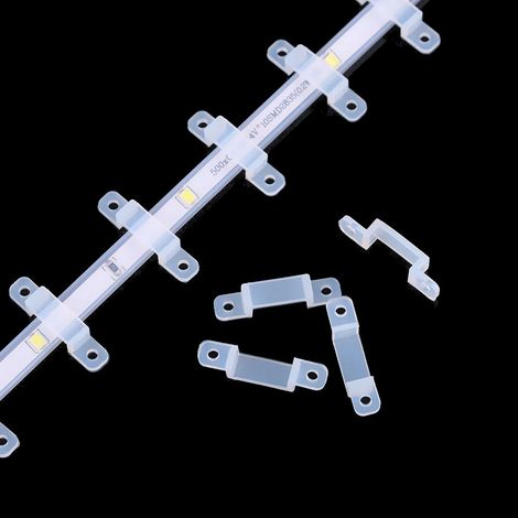Trade-Shop 100x Kabel Clips Halter Klemmen Schellen Kabelorganisation Kabelführung für 10-16mm breite Schläuche Kabel / Garten Büro Wohnraum Keller (1/3)