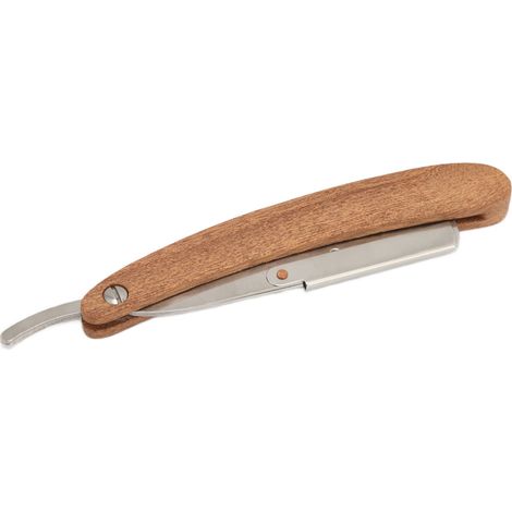 Rasoir droit rétro professionnel en acier inoxydable, coupe-chou barber pour homme et femme, lame droite classique, outil de rasage vintage pour salon et usage domestique. (1/5)