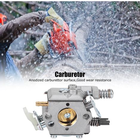 Carburateur pour Tronçonneuse HUSQVARNA 51 55, Pièce de Rechange en Aluminium Anodisé (1/5)