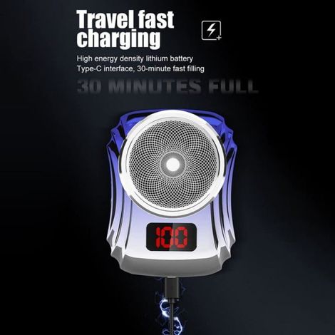 Rasoir Électrique - USB Rechargeable - Affichage Numérique - Portable Pour Voyage - 1 Pièce (1/5)
