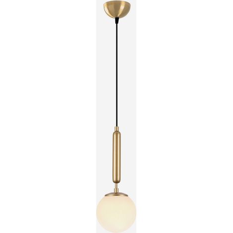 Lampada a sospensione in metallo e vetro King (1/5)