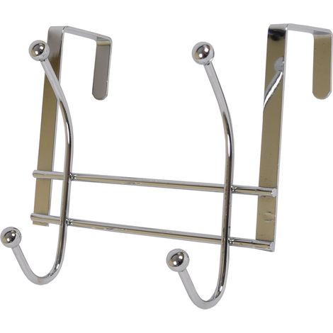 Türgarderobe verchromt Türhaken Kleiderhaken Schrankgarderobe Handtuchhalter