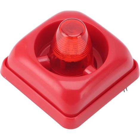 Alarme Incendie LED Stroboscopique 115 DB 3 Modes Sonores et Visuels DC 12V/24V (1/5)