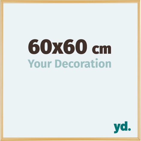 yd. - Cadre photo 60x60 - Or Vintage - Aluminium - Kent (1/5)