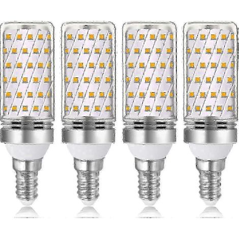 Ampoule LED E14 16 W blanc chaud 3000 K équivalent halogène 1600 lm 230 V CA non dimmable, lot de 4, pour éclairage domestique, douilles E14 (1/5)