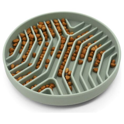 Gamelles en silicone à alimentation lente avec ventouses, anti-étouffement, réduisant l'ennui et l'anxiété, idéales pour les chiens et chats de taille moyenne à petite. (1/5)