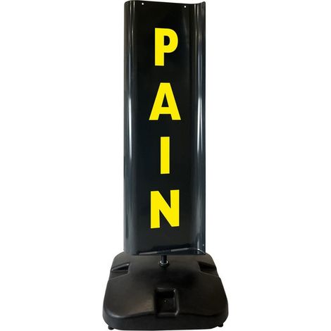 Panneau rotatif double face "PAIN - OUVERT" de dimensions 133 x 50 cm (1/5)