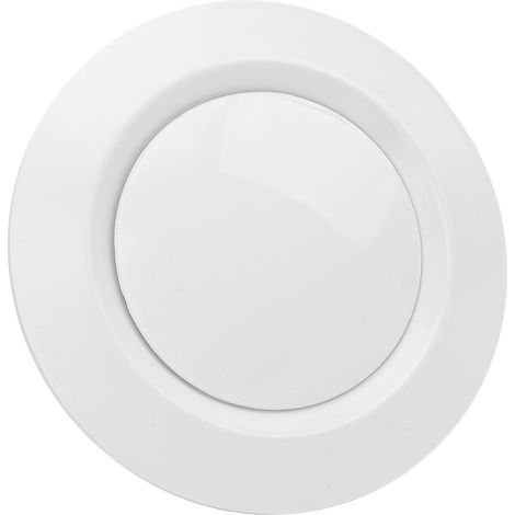 75 mm bouche d'aération ronde en plastique ABS réglable diffuseur de plafond ventilation pour chambre salle de bain salon (1/5)