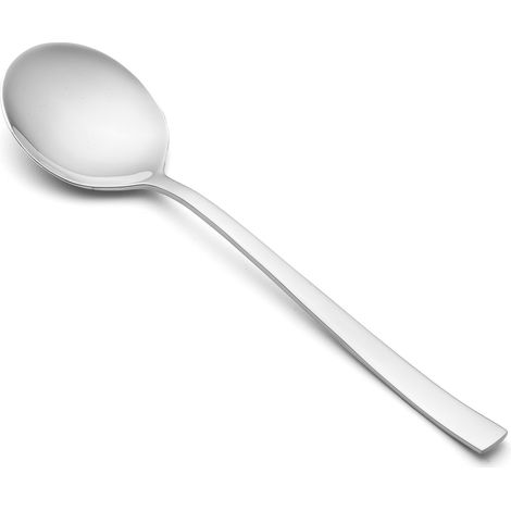 CAPRI SALAD SPOON - Cucchiaio da insalata 197 mm. Posate dalle linee rette, con morbide curvature sul manico. Design moderno e innovativo.