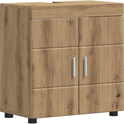 Juego de Muebles de Baño TULUM Roble artesanal 60 x 34 x 63 cm vidaXL