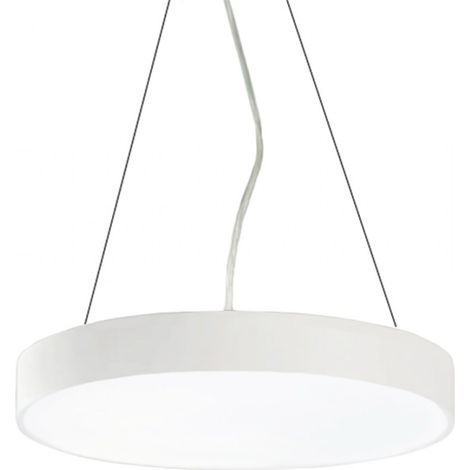 Lampadario alluminio gea led biham r gpl301 gki300 50w led bianco sospensione moderna cerchio anello, tonalità luce 4000°k (luce naturale)