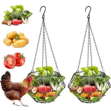 Chicken Feeder Vegetable Feeder Toy Accessories Hanging Chains Food Accessories for Chicken Duck (1/5)