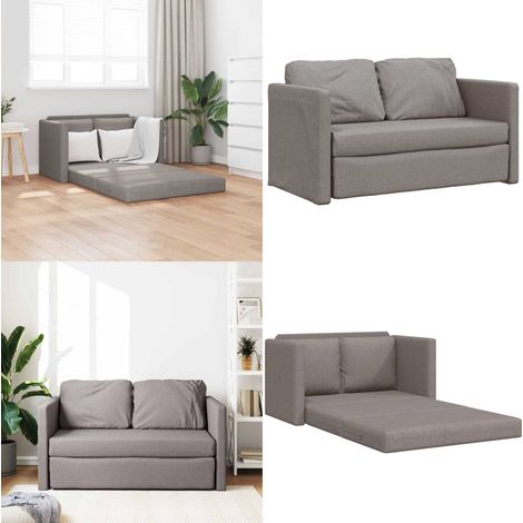 Bodensofa mit Schlaffunktion Taupe 112x174x55 cm Stoff - Bodensofa - Schlafcouch - Gästebett - Couchtisch - Gemütlich - Home & Living (1/5)