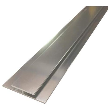 ONDEE ZEN - Profilé jonction panneaux muraux - Hauteur 2,55 m - Finition chromé brillant (1/3)