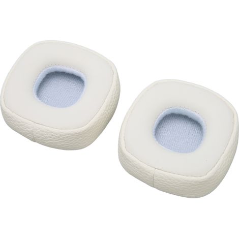 Coussinets d'oreille de rechange en mousse à mémoire de forme et cuir protéiné pour casque MAJOR III (blanc) (1/4)