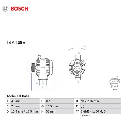 Alternateur BOSCH 0 986 042 790 FORD 1450633 1C1T10300AD 1C1T10300AE 1C1T10300AF