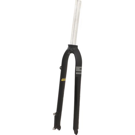 Fourche de suspension avant BOLAN en alliage d'aluminium pour VTT, roues de 26, 27,5 et 29 pouces, coloris noir et gris.
