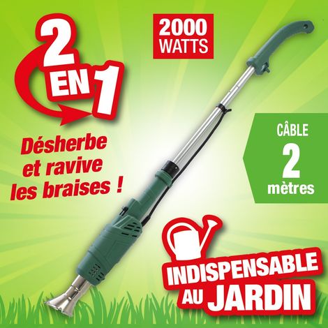 Désherbeur thermique gaz 2000W – Élimination des mauvaises herbes par brûlure intense – Précision d'utilisation pour espaces confinés – Outiror (1/2)
