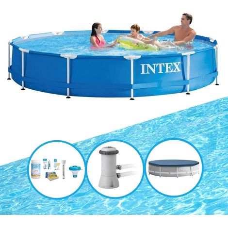 Intex Piscine Tubulaire Ronde - 366x76 cm - 4-pièces  S22466 (1/5)