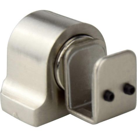 Magnetischer, bodenmontierter Türstopper aus robustem Gusseisen mit geräuschdämpfendem Design für Glastüren (1 Stück) (1/5)
