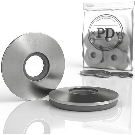 M6 Sealing Washers with EPDM Seal (6.8x25mm) Stainless Steel A2 V2A for Tinsel Screws, Self Drilling (1/5)