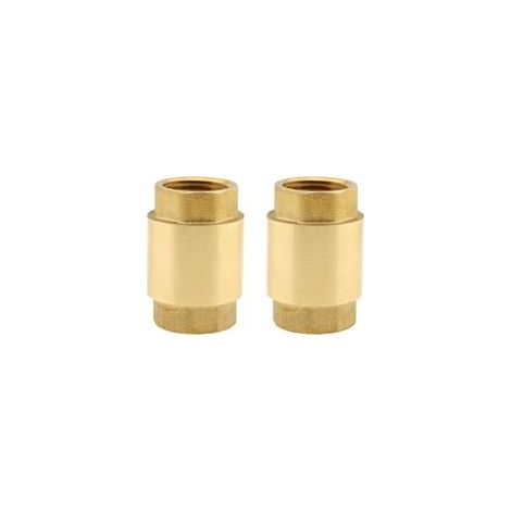 Clapet anti retour en laiton 1/2", 2 pièces, clapet anti retour à ressort unidirectionnel, filetage femelle en ligne, anti retour