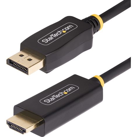 StarTech.com Cavo da DisplayPort a HDMI da 2m 4K 60 Hz con HDR Adattatore da DisplayPort a HDMI 2.0b Convertitore video attivo da computer DP a monitor HDMI (1/4)