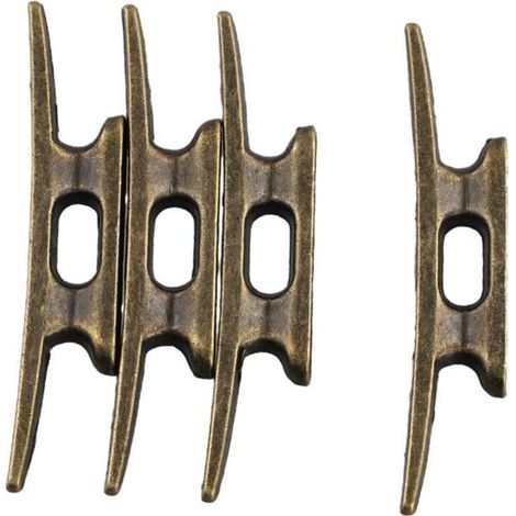 Taquet de Quai Bateau 4 Pouces pour D'Amarrage en Fonte HôTe Bronze Adapté au DéCor Maritime Lac Plage Nautique, PièCes (1/4)