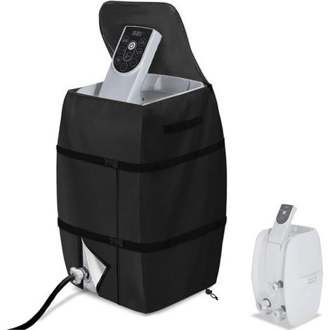 Whirlpool-Heizungspumpenabdeckung aus Polyester, hitzebeständig, wasserdicht, staubdicht, sonnenbeständig, isoliert, Winter-Außenabdeckung, 43 x 38 x 54 cm (1/5)