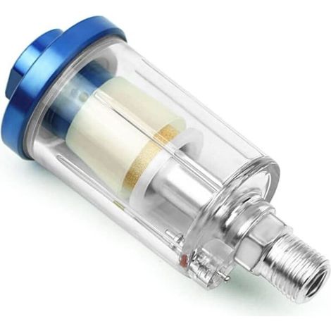 Druckluft-Wasserabscheider 1/4 Zoll, Mini-Luftfilterabscheider für Farbspritzpistolen-Kompressor und andere pneumatische Werkzeuge (A) - Crezuo (1/5)