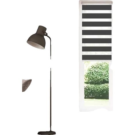 Cortina, material poliéster, dimensiones 65 cm x 230 cm, diseño de 1 panel, gramaje del tejido 60 g/m², ajustable con cierre de seguridad infantil. (1/5)