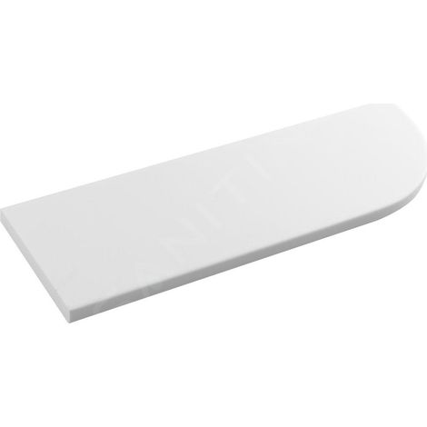 Sapho – Tablette d'angle 300 x 12 x 100 mm en Solid Surface – Conception matte pour coin – AE3000101