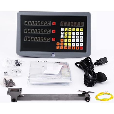 Échelle linéaire numérique 3 axe SDS3MS Définir le kit Digital Readou avec 3 PIÈCES Échelle linéaire 5U longueur de 120mm à 1020mm for le moulin à tour Cnc Machine pour la machine de tour de fraisage (1/5)