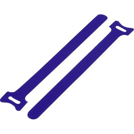 TRU COMPONENTS Fascette a strappo per raggruppare Lato morbido e lato rigido (L x L) 180 mm x 12 mm Blu 20 pz.