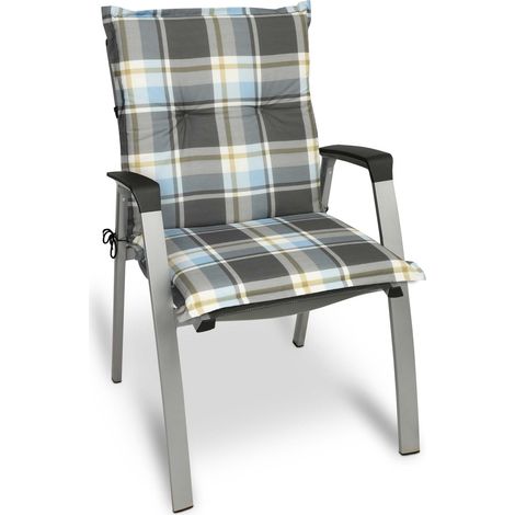 Beautissu Sunny Niederlehner Auflage 100x50x6 cm Blau (1/5)